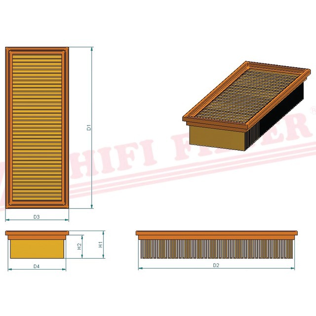 Filtre Habitacle SC 50022 Hifi Filter référence fournisseur HIFSC50022